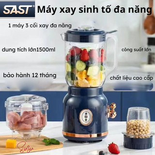 Máy xay sinh tố đa năng 3 cối SAST , máy xay thực phẩm đa năng,máy xay công suất cao 3 cối tiện lợi, bảo hành 12 tháng