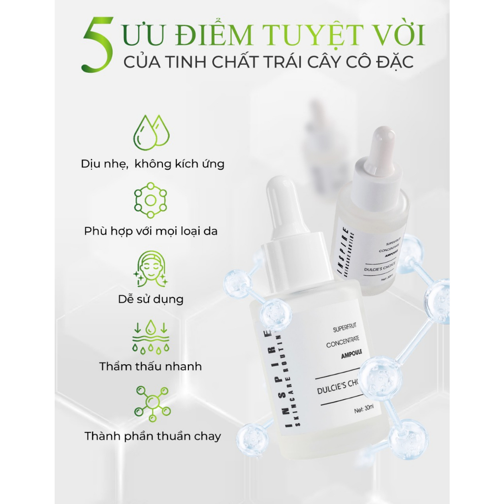 Serum Dưỡng Da Sáng mịn Thế Hệ Mới INSPIRE AMPOULE 30ml