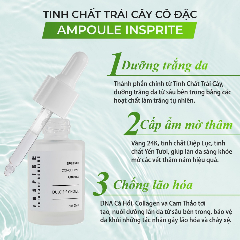 Serum Dưỡng Da Sáng mịn Thế Hệ Mới INSPIRE AMPOULE 30ml