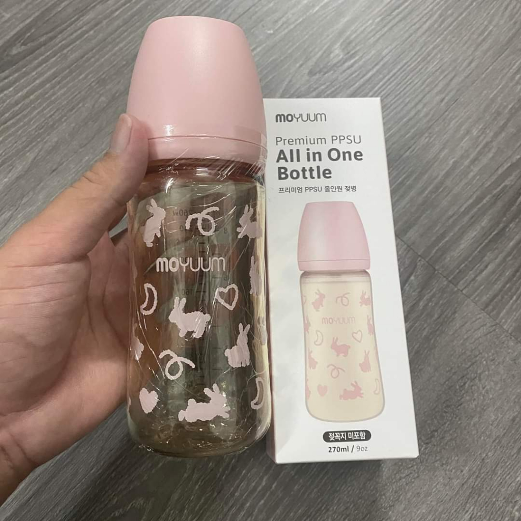 Bình sữa Moyuum Hàn Quốc họa tiết CON THỎ năm 2023 - Rabbit Limited Edition size 170ml/ 270ml