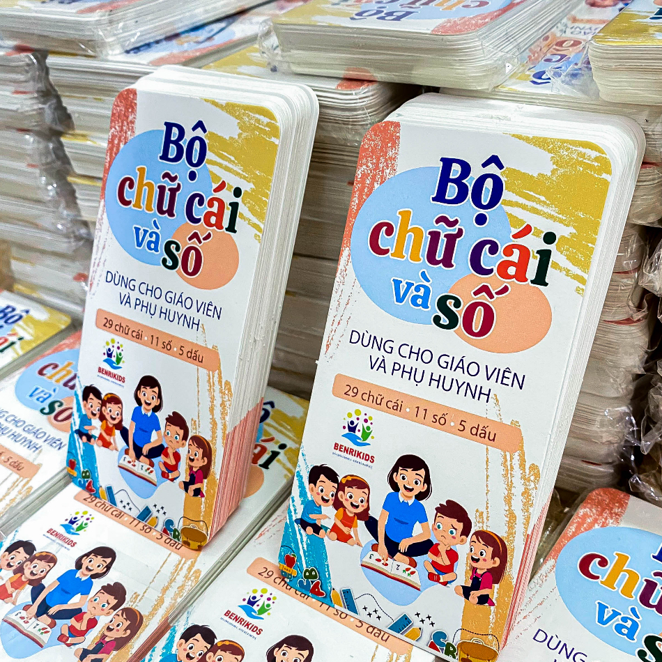 Bộ 42 Thẻ Học Chữ Cái Và Số Đếm Cho Bé