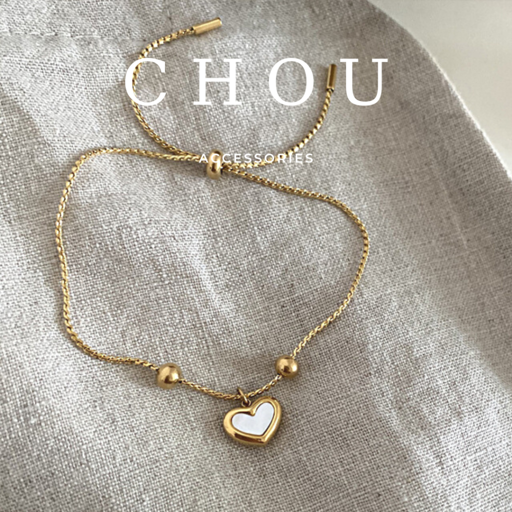 Vòng Tay Titan, Lắc Tay Titan Trái Tim Xà Cừ | CHOU ACCESSORIES |