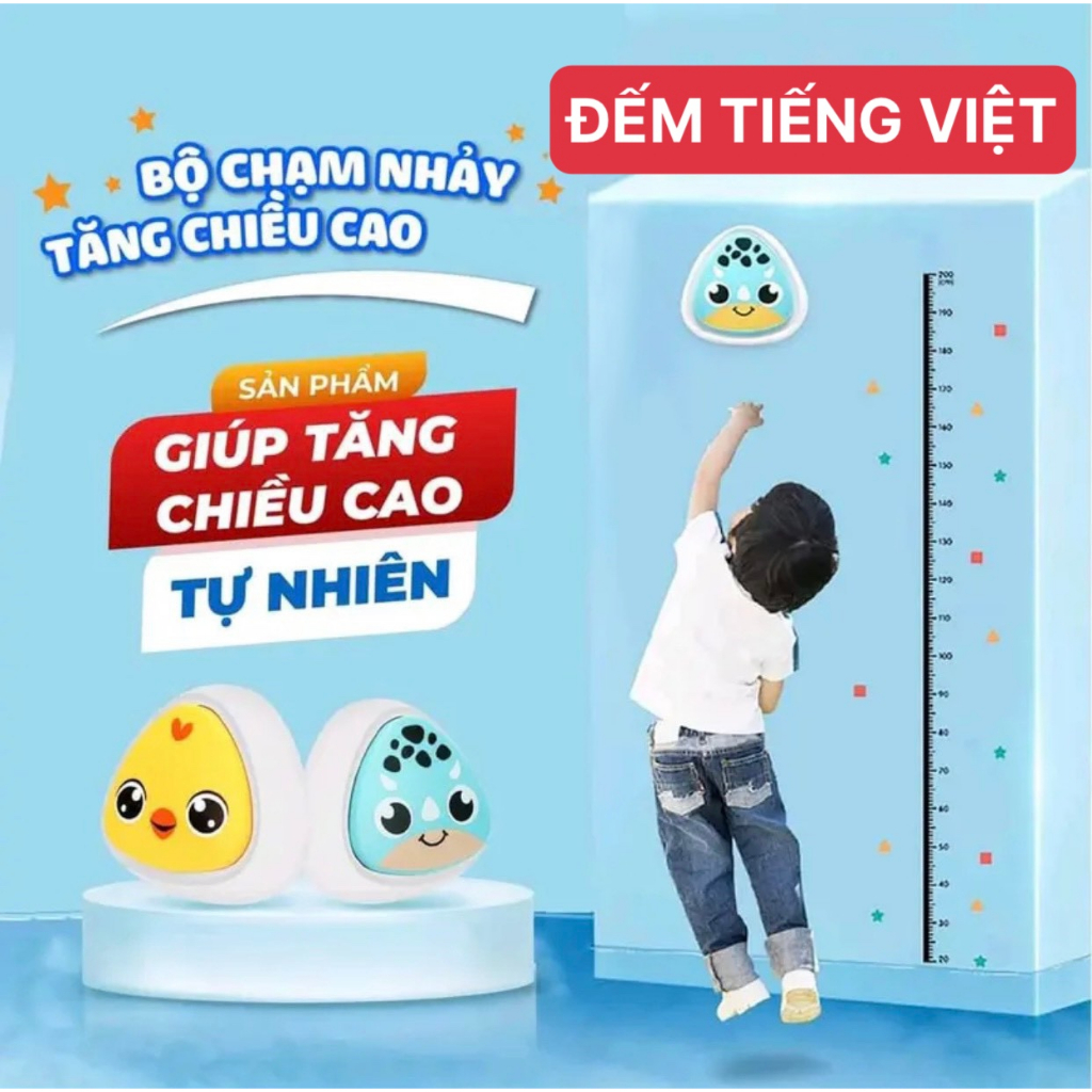 [TIẾNG VIỆT] Bộ Chạm Nhảy Tăng Chiều Cao Cho Bé Tự Động Đếm Màu Sắc Dễ Thương