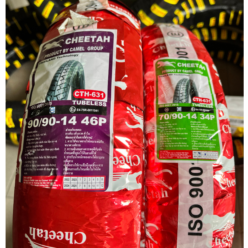 (70/90-14 và 90/90-14) Cặp vỏ Cheetah gai Michelin City Grip Pro size 70/90-14 và 90/90-14 CTH631 TL
