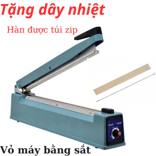 Máy hàn miệng túi, nilong dập tay 40cm hàn được túi zip, không kén túi, hàn kín nhanh chóng