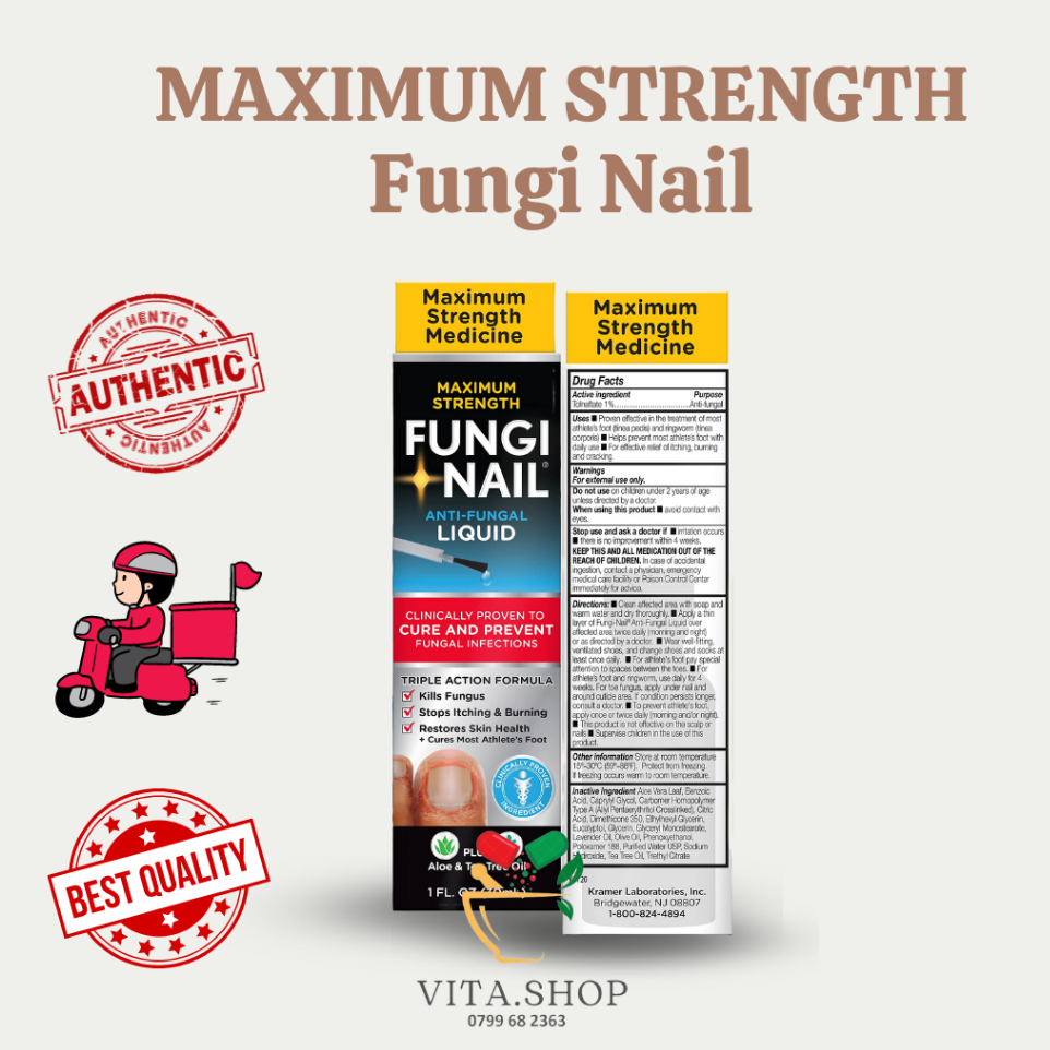 Dung dịch chống nấm móng tay, chân Maximum Strength Fungi Nail Anti Fungal Liquid 30ml