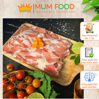 Sụn non heo nhập khẩu, sườn non heo thái lát nhập mỹ - mumfood store - dai giòn sần sật, ăn lạ miệng - khay 500g
