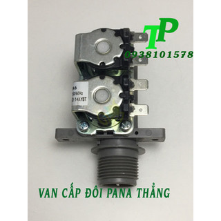 Van Cấp Nước Máy Giặt Panasonic 2 Đầu Thẳng, Van Cấp Đôi