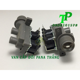 Van Cấp Nước Máy Giặt Panasonic 2 Đầu Thẳng, Van Cấp Đôi