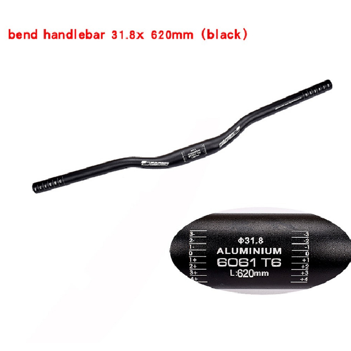Ghi đông nhôm kiểu cánh én 31.8mm 620mm 720mm 780mm
