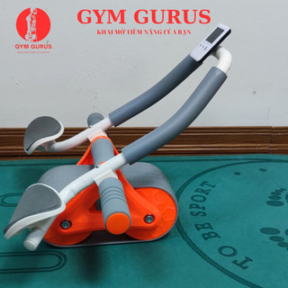Con lăn tập bụng có lò xo trợ lực thế hệ mới 2 bánh hỗ trợ plank GYM GURUS