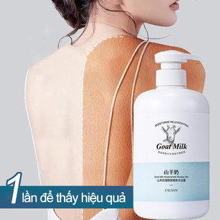 Sữa tắm sữa dê làm trắng da 800ml Sữa tắm trắng da Tẩy tế bào chết làm trắng nhanh