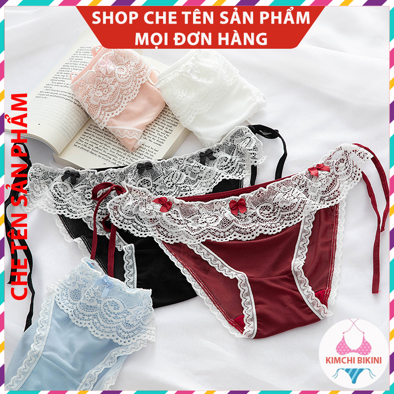 [Thanh Lý] quần lót ren cao cấp gợi cảm sexy KIMCHIBIKINI chip nữ mềm mại mặc ngủ quyến rũ bigsize QL043