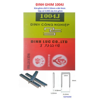 Đinh 1004j hộp 5000 cây, ghim bắn gỗ u1004, đinh u bắn gỗ, đinh ghim bấm, đinh ghim j1004