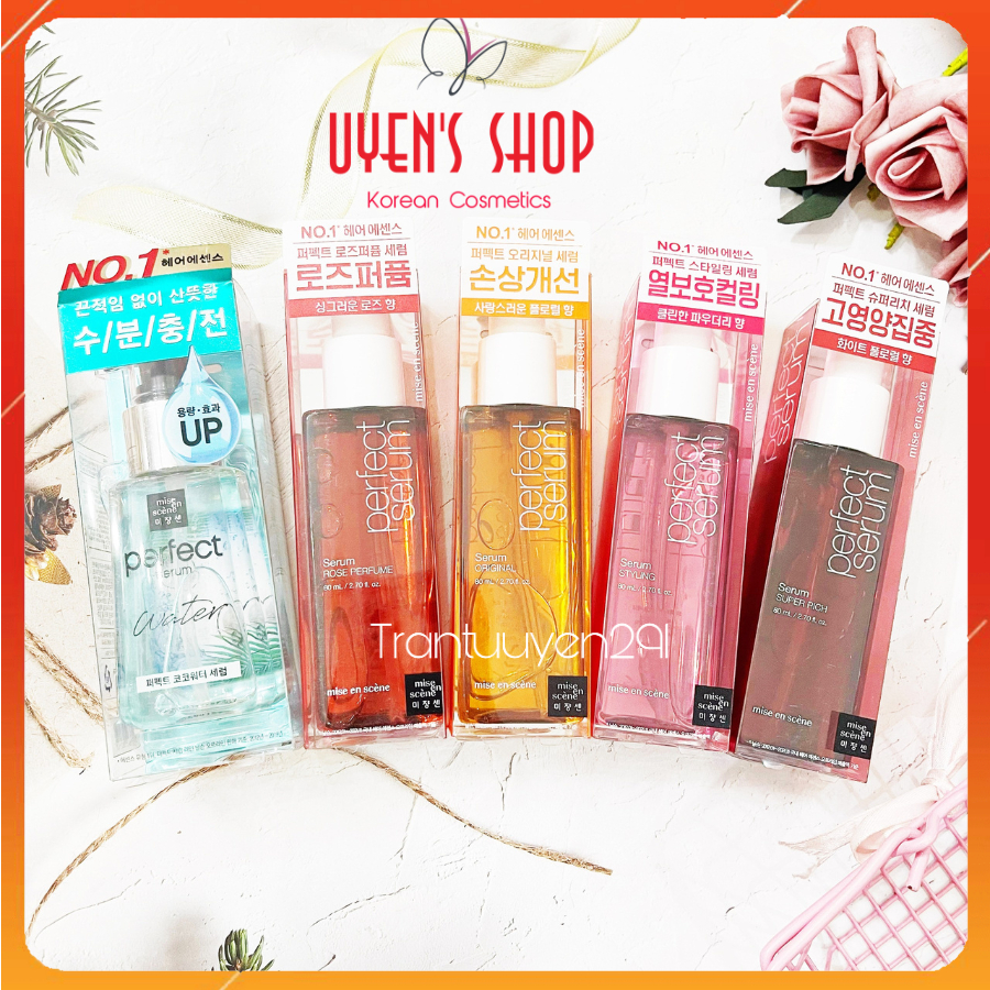 (Mẫu mới) Serum dưỡng tóc Mise en Scene Perfect Repair Hair 80ml