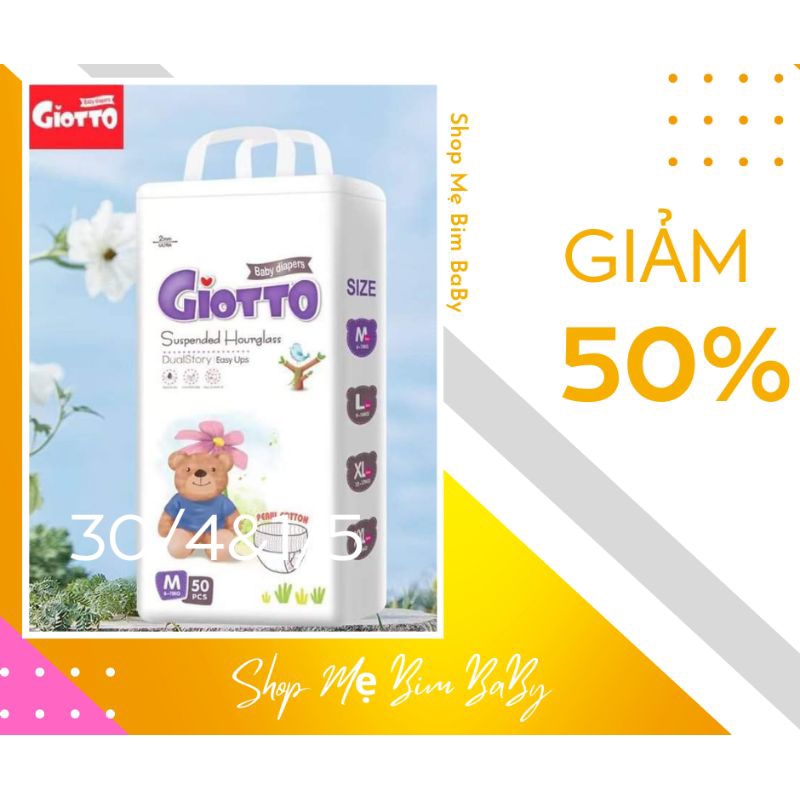 Tã quần GiotTo hình gấu chính hãng 100 miếng đủ size M/L/XL/XXL/XXXL/4Xl/5Xl.