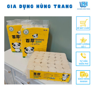 Giấy vệ sinh gấu trúc BAIHOU 36 CUỘN không chất tẩy trắng, đảm bảo chất lượng.