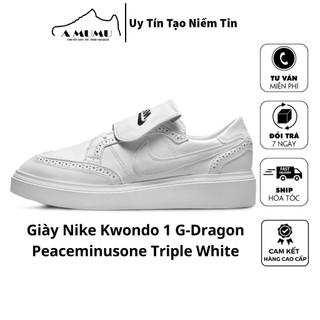 Giày Sneaker Nữ Ni_ke Kwondo 1 G-Dragon Peaceminusone ‘Triple White’