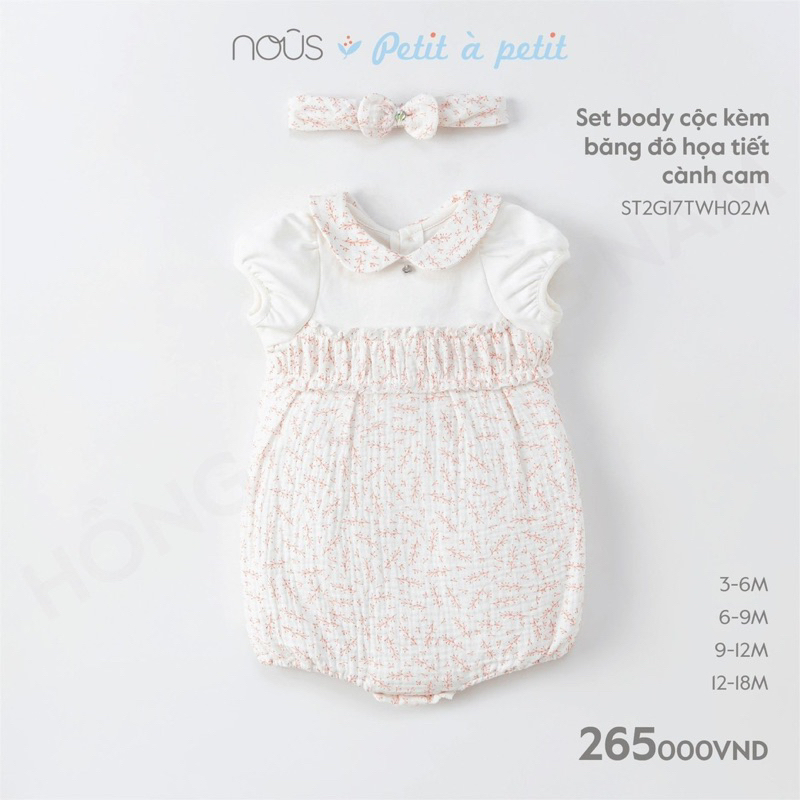 Set yếm Nous cho bé trai bé gái