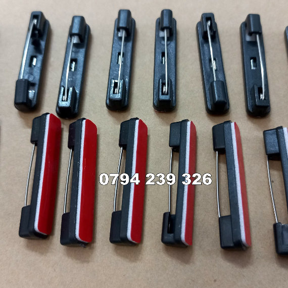 Ghim gài áo, ghim làm bảng tên cài áo 36mm có keo - 20 cái