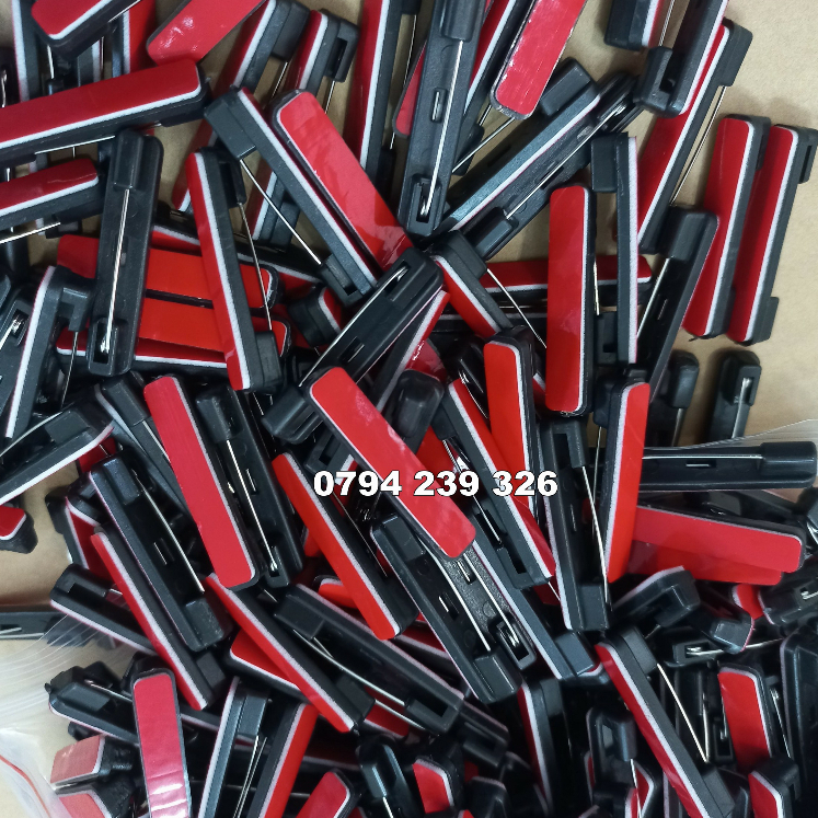 Ghim gài áo, ghim làm bảng tên cài áo 36mm có keo - 20 cái