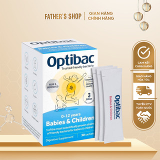 Men vi sinh Optibac for your babies & children màu Màu xanh dương 30 gói