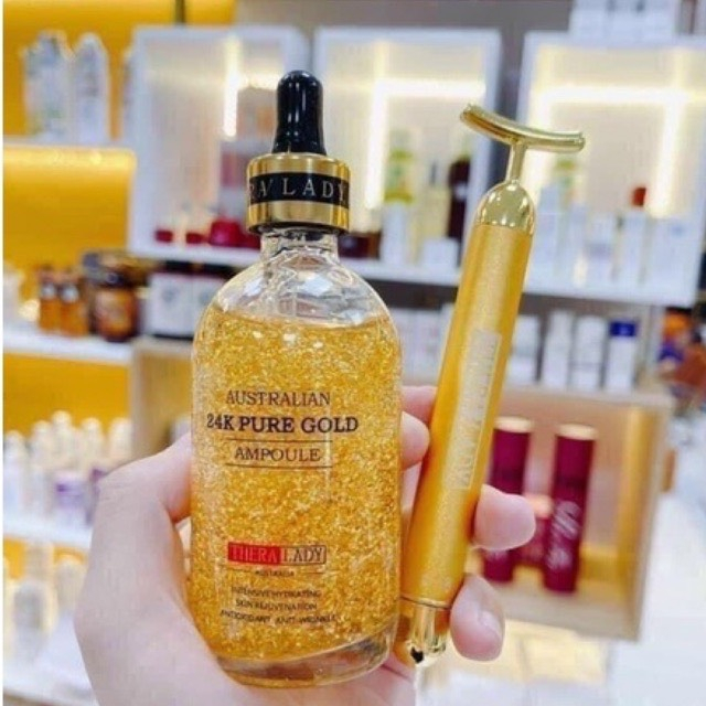 Serum Dưỡng Da Thera Lady Australian 24K Pure Gold Ampoule 100ml - MP01