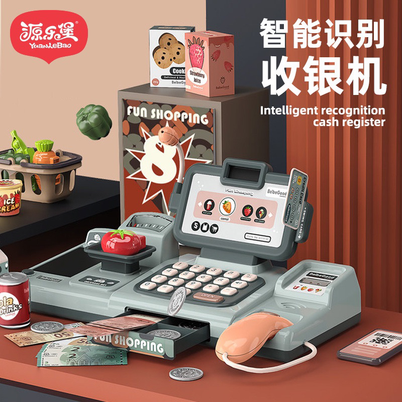 Đồ Chơi Máy Tính Tiền Siêu Thị Check Mã Điện Tử Phiên Bản Biết Nói ,Hát Cao Cấp