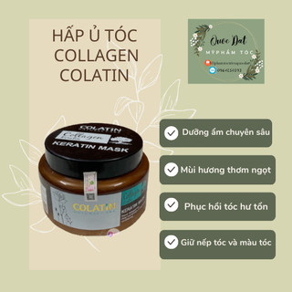 Siêu hấp phục hồi hư tổn do hoá chất hấp COLATIN MASK keratin mask 500ml chuẩn công ty