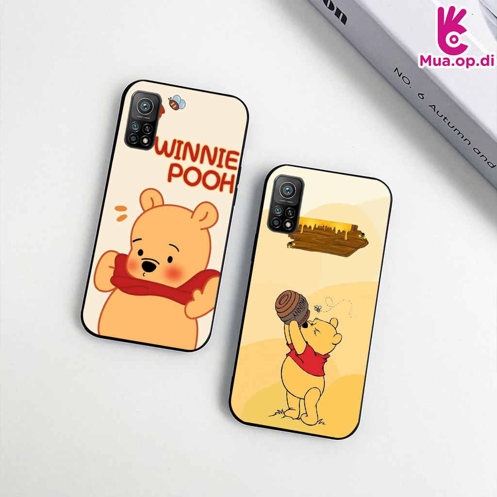 Ốp Silicon in Gấu Pooh Xiaomi Mi10T , Mi10T Pro Không phai màu