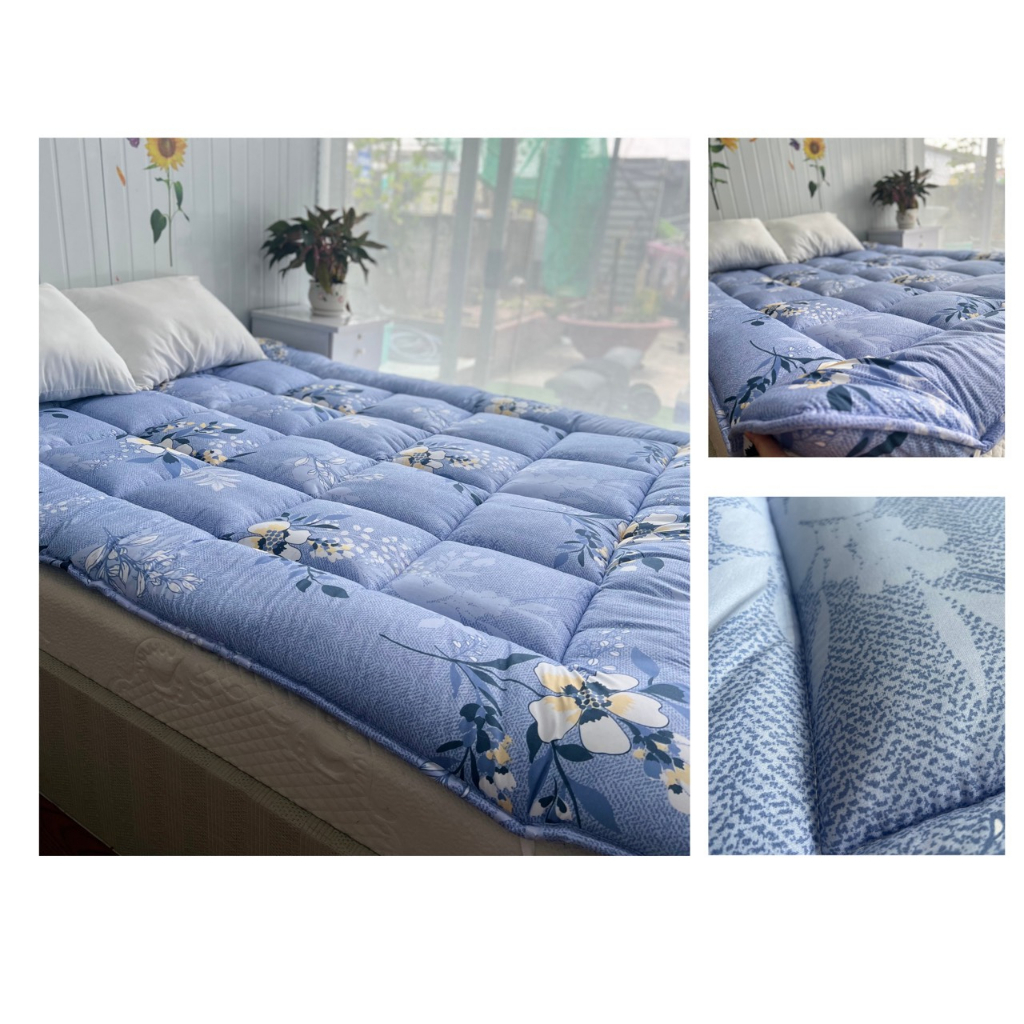 Topper Nệm dày, tấm topper tiện nghi cao cấp gấp gọn gàng khi không sử dụng size 1M 1M2 1M4 1M6 1M8 dài 2M dày 7cm