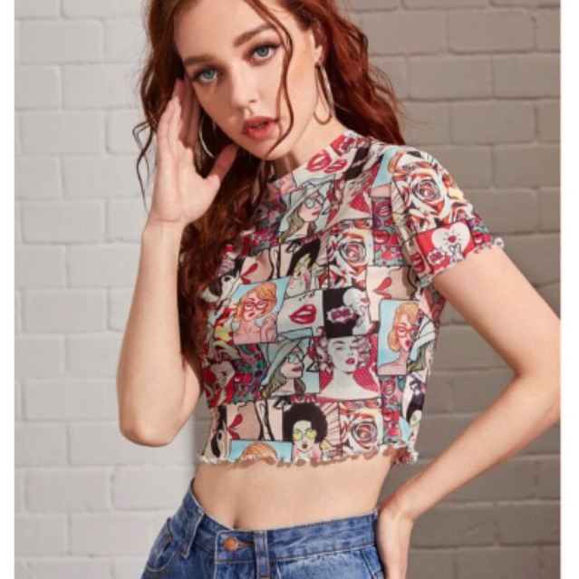 Áo Thun Cô gái  3D hình siêu Cute