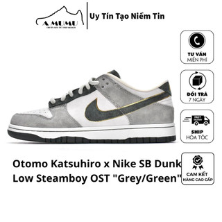 Giày thể thao sb dunk low otomo katsuhiro "steamboy" giày sb xám xanh rêu da lộn