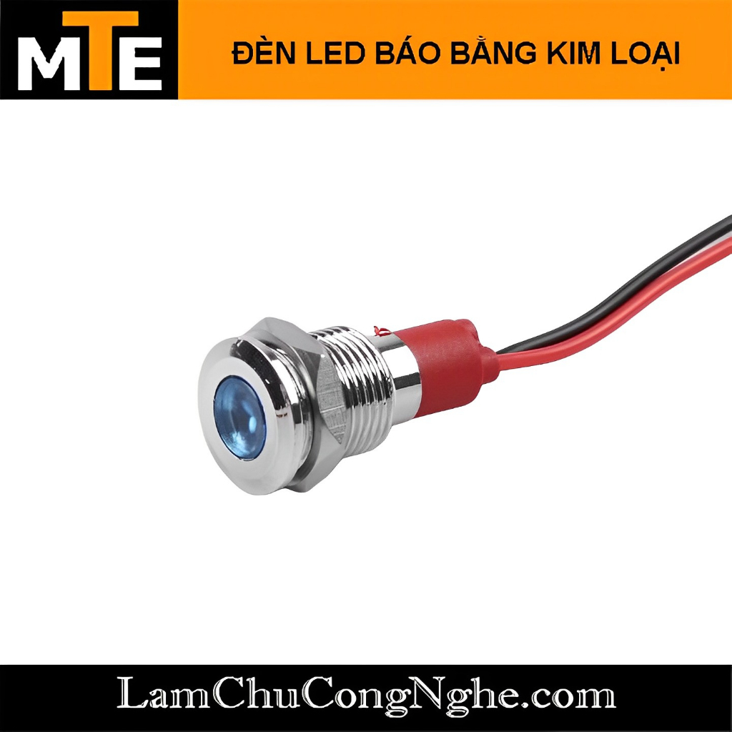 Đèn LED báo chống nước vỏ kim loại 10mm | BigBuy360 - bigbuy360.vn