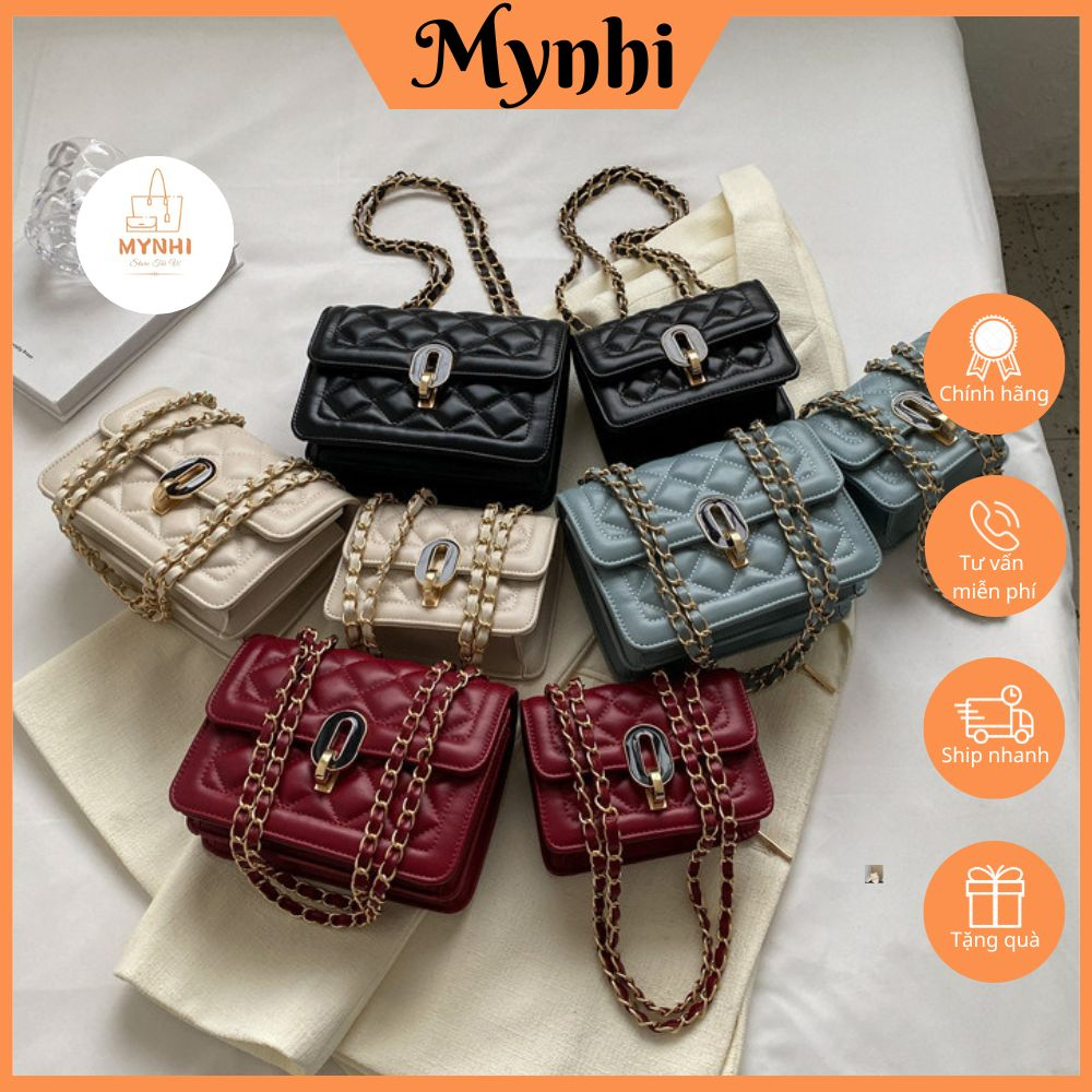 Túi xách nữ túi đeo chéo khóa tròn phong cách Hàn Quốc SMN565