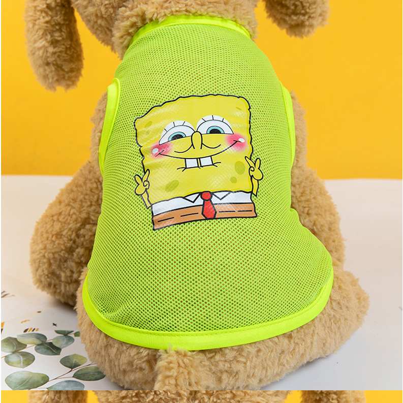 Áo Ba Lỗ Thoáng Khí Cho Chó Mèo - Áo Thun Lưới Chống Nóng Mùa Hè Cho Chó Mèo