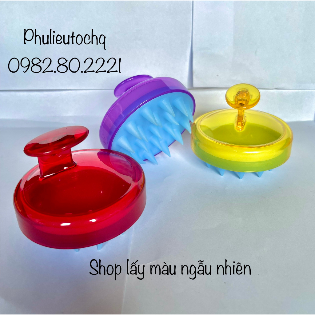 Lược Gội Đầu Massage Silicon Cao Cấp