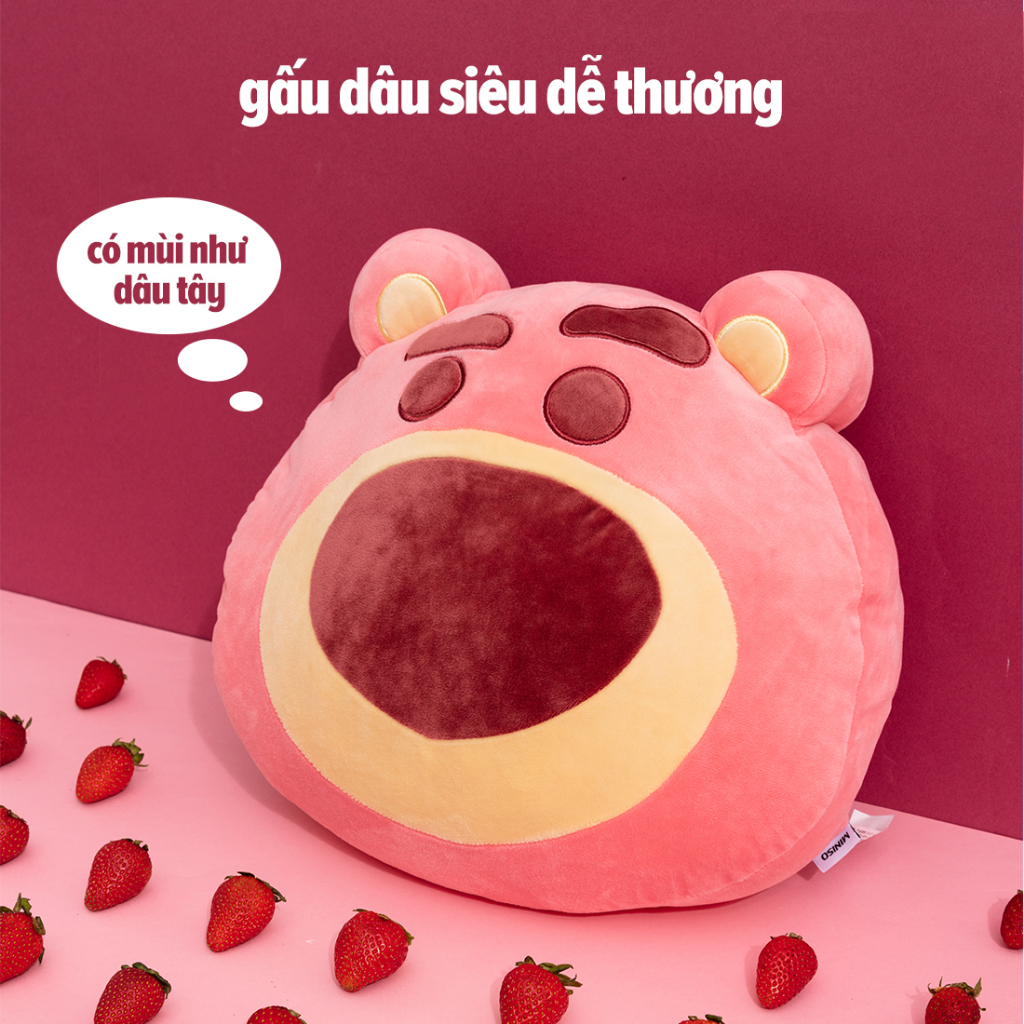 Lotso gấu dâu miniso gối