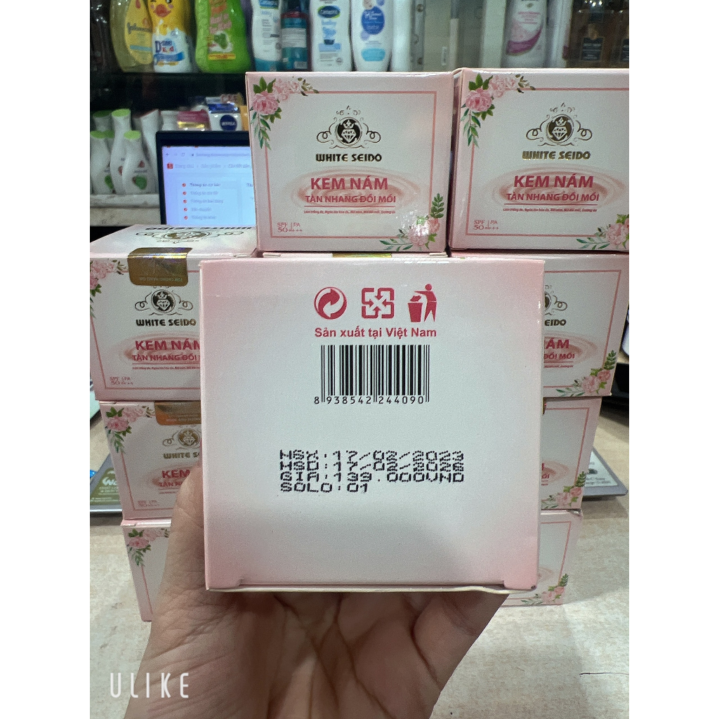 KEM WHITE SEIDO SẠCH NÁM TÀN NHANG ĐỒI MỒI 12G