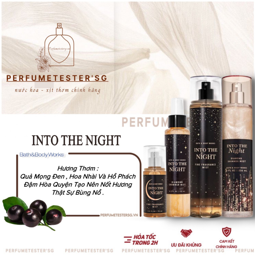 Xịt thơm toàn thân Bath & Body Works Into The Night -𝒑𝒆𝒓𝒇𝒖𝒎𝒆𝒕𝒆𝒔𝒕𝒆𝒓