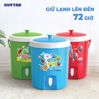 [Hà Nội] Bình đá nhựa có vòi Duy Tân Tropica 22L, giữ lạnh, giữ ấm tiện dụng, giữ lạnh lâu - Hàng chính hãng