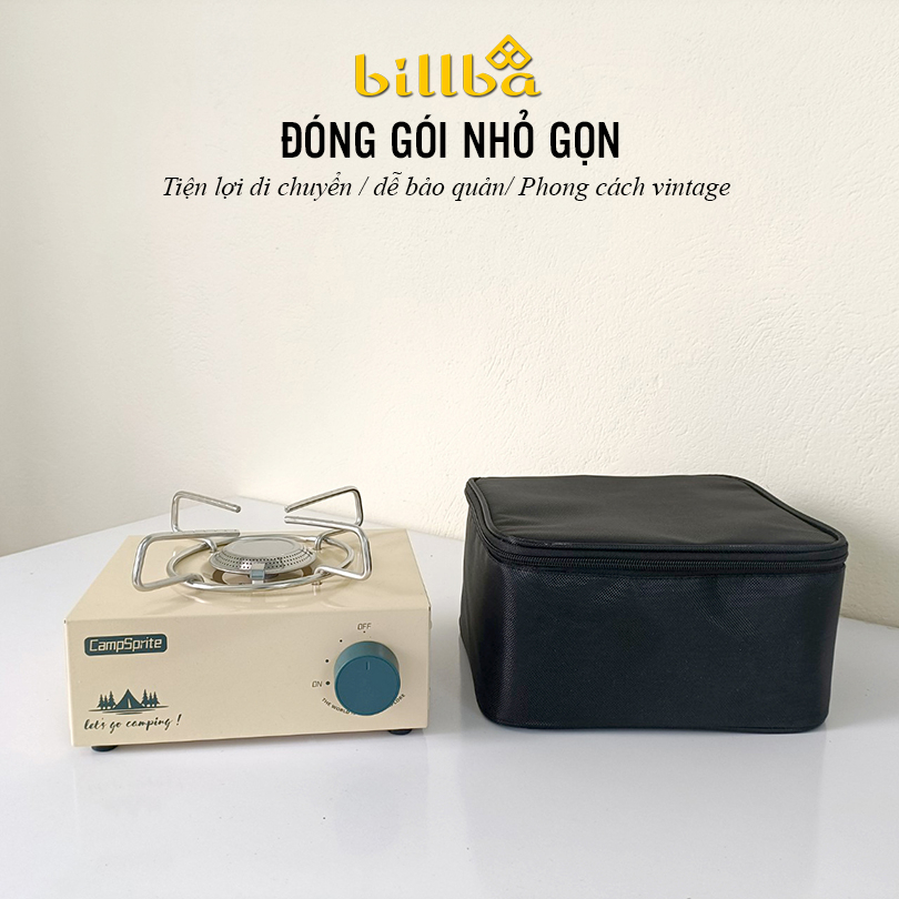 Bếp gas mini phong cách Hàn Quốc dùng đi du lịch dã ngoại cắm trại, có túi đựng BB4415 - Billba Outdoors