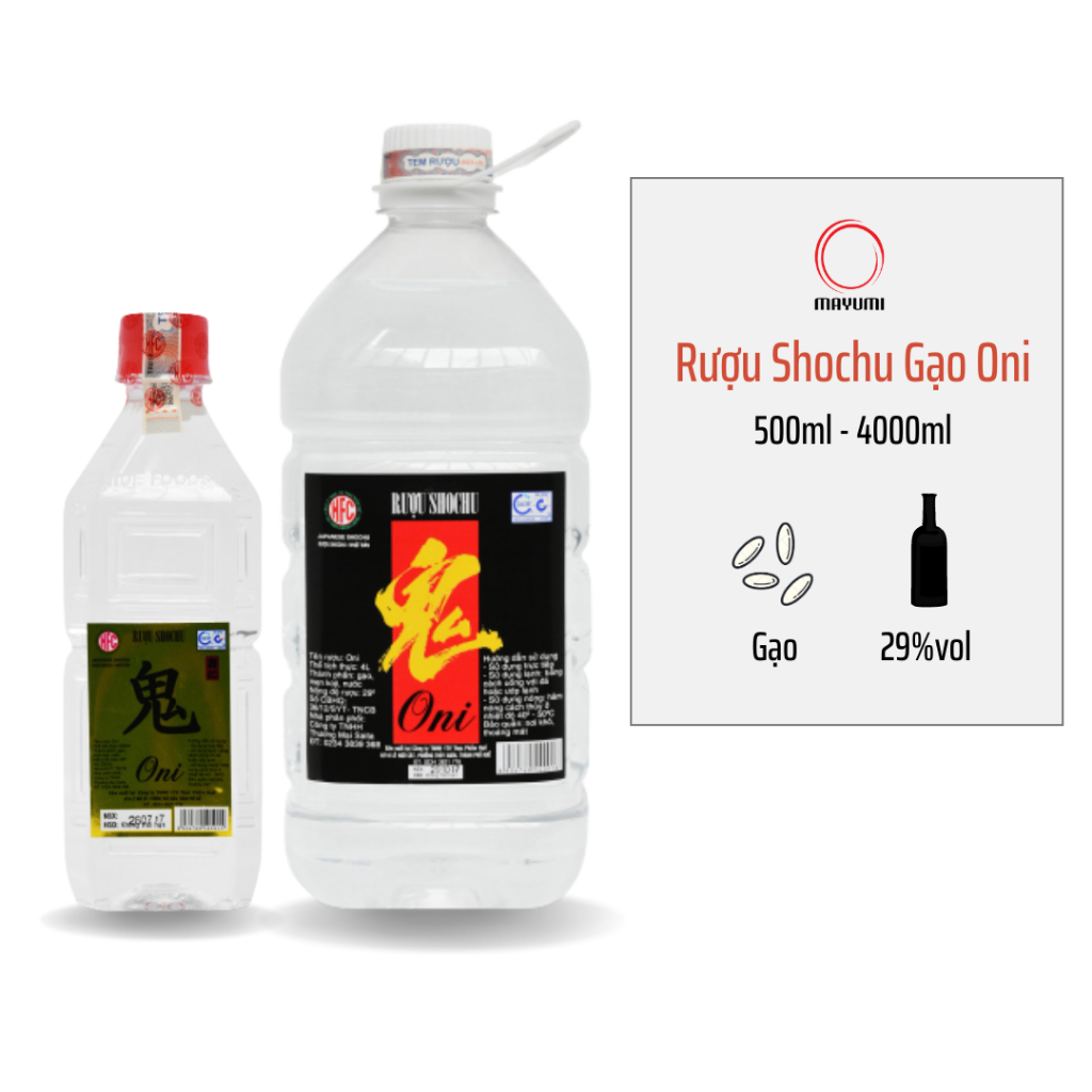 Rượu Shochu Gạo Oni 500ml