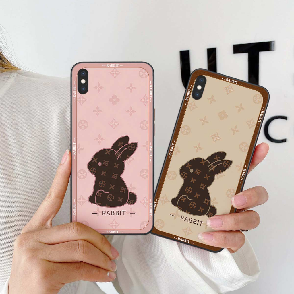 Ốp lưng iPhone X Xr Xs XsMax Max bear shopping, bearbrick đeo kính, rabbit, thời trang