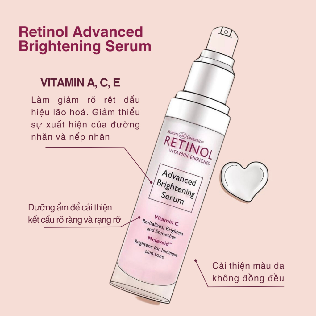 Tinh chất làm sáng da Retinol Vitamin Enriched Advanced Brightening Serum 30ml
