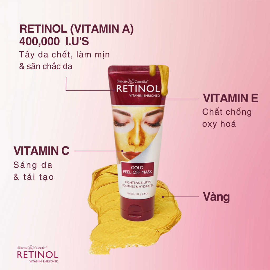 Mặt nạ Vàng Gold Peel Off Mask 100gr làm sáng và săn chắc làn da
