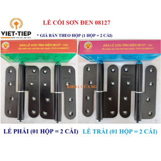 Bản lề SƠN Việt Tiệp 08127 sơn tĩnh điện màu sơn đen - giá tính 1 bộ = 2 cái như hình - Có phân biệt trái phải