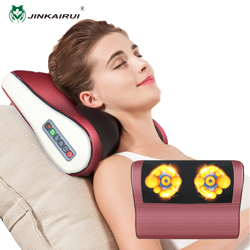 Máy Massage Cổ Vai Gáy 16 bi - Gối Massage Hồng Ngoại Giảm Nhức Mỏi Toàn Thân Cao Cấp Thế Hệ Mới - [ BH 24 Tháng ]