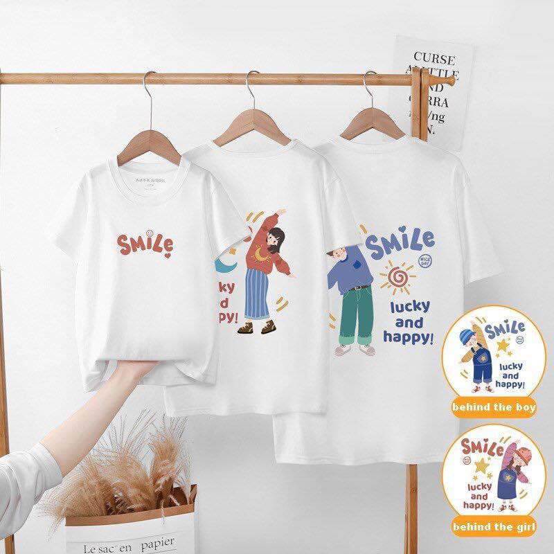Áo Thun Gia Đình Cotton Co Giãn 4 Chiều Siêu Mát