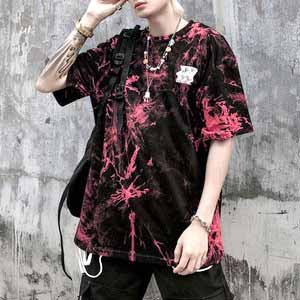 MẪU MỚI - GIÁ SỈ  Áo Thun Tay Lỡ Nam Nữ From Rộng LOANG MÀU SIÊU ĐẸP M01